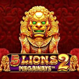 5 Lions Megaways 2 online game logo by Pragmatic Play on xtraspinn.co.uk