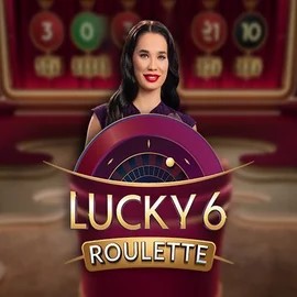 Lucky 6 Roulette online game logo by Pragmatic Play on xtraspinn.co.uk